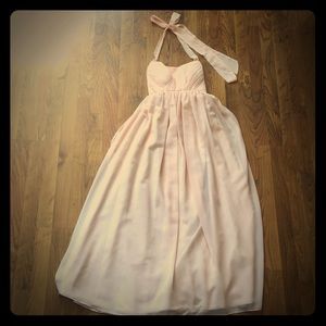 AZAZIE halter bridesmaids dress